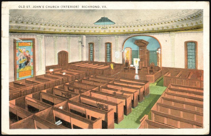 Old St. John's Church Interior, Richmond, VA Virginia
