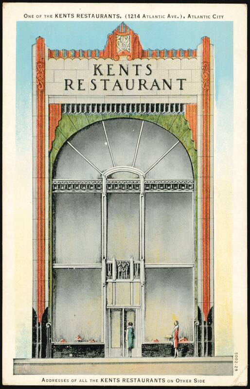 Kents Restaurant, 1214 Atlantic Ave., Atlantic City New Jersey