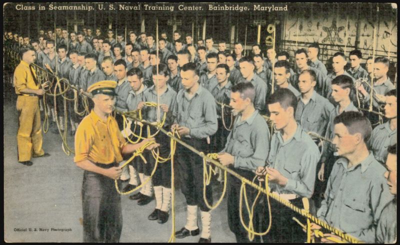 Seamanship Class, U.S. Naval Training Center, Bainbridge, MD Maryland