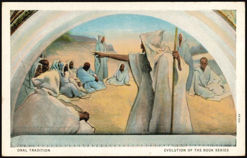 Oral Tradition, Evolution of the Book Series, John W. Alexander Mural Washington District of Columbia