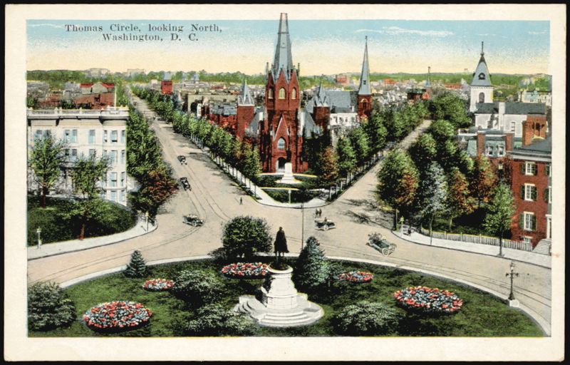 Thomas Circle, Looking North Washington District of Columbia