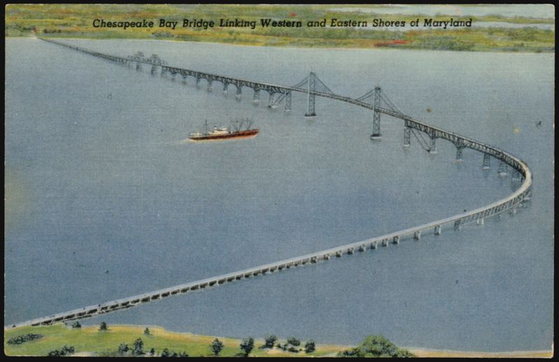 Chesapeake Bay Bridge Linking Shores, Maryland Annapolis