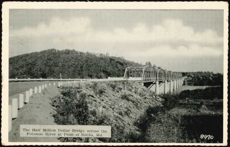 Half Million Dollar Bridge across Potomac River Point of Rocks Maryland
