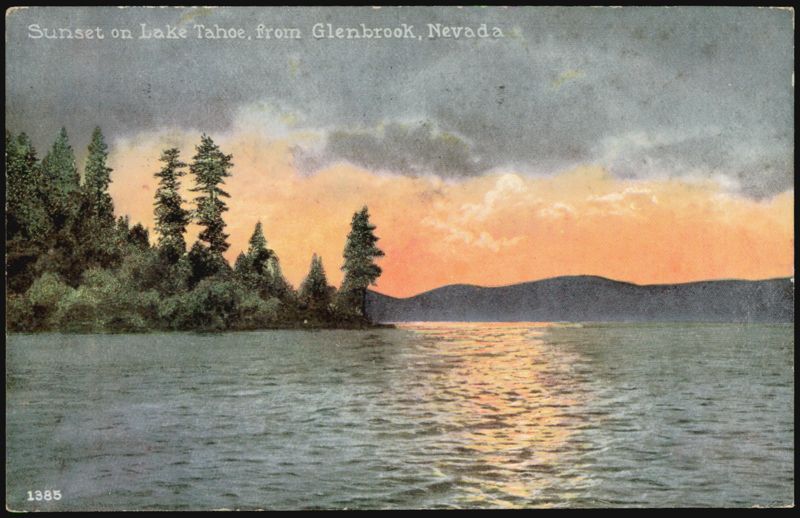Sunset on Lake Tahoe, from Glenbrook, Nevada