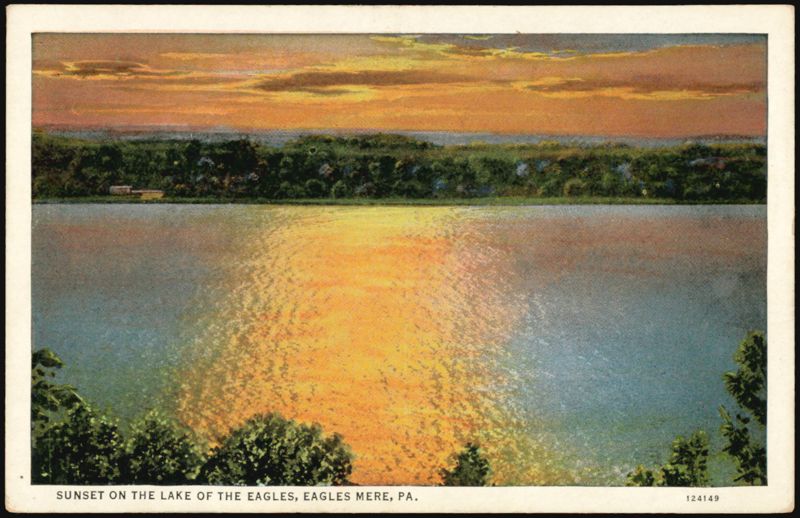 Sunset on the Lake of the Eagles Eagles Mere Pennsylvania
