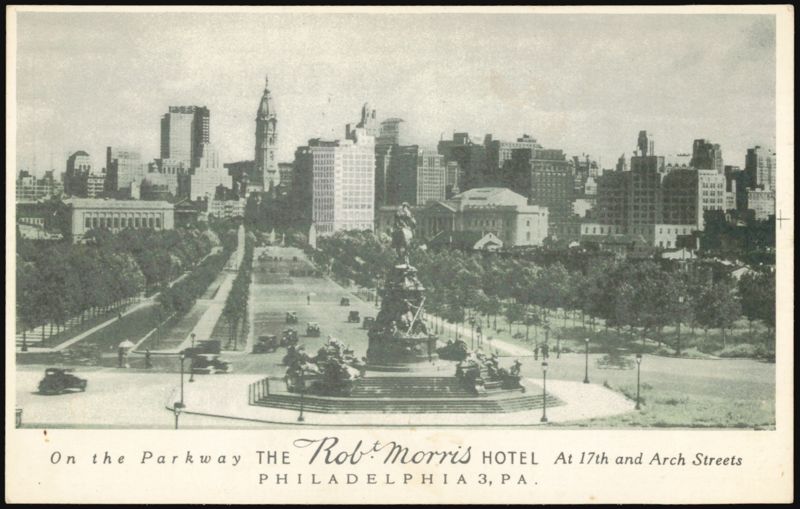 Robert Morris Hotel, Parkway, Philadelphia Skyline Pennsylvania