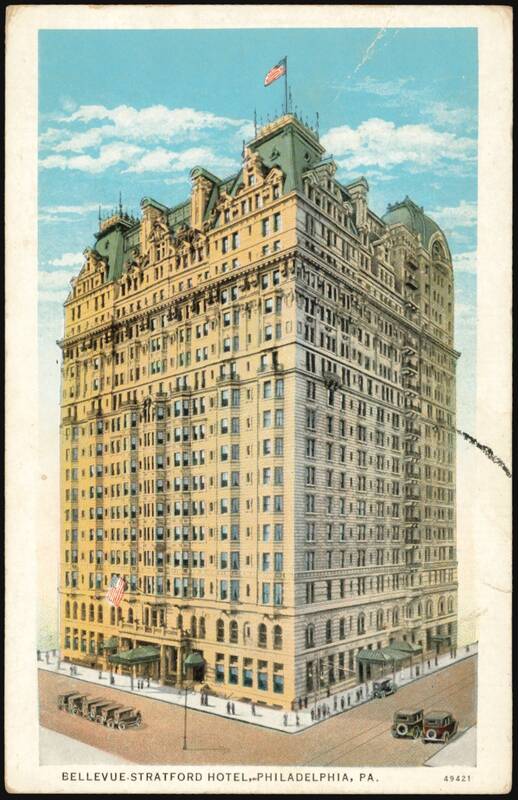 Bellevue-Stratford Hotel, Philadelphia Pennsylvania