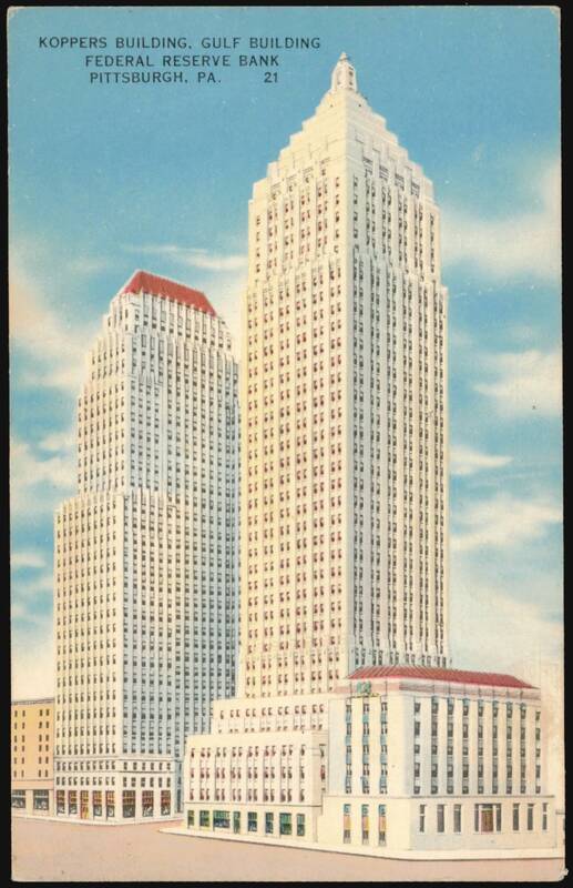 Koppers, Gulf Buildings, Federal Reserve Bank, Pittsburgh Pennsylvania