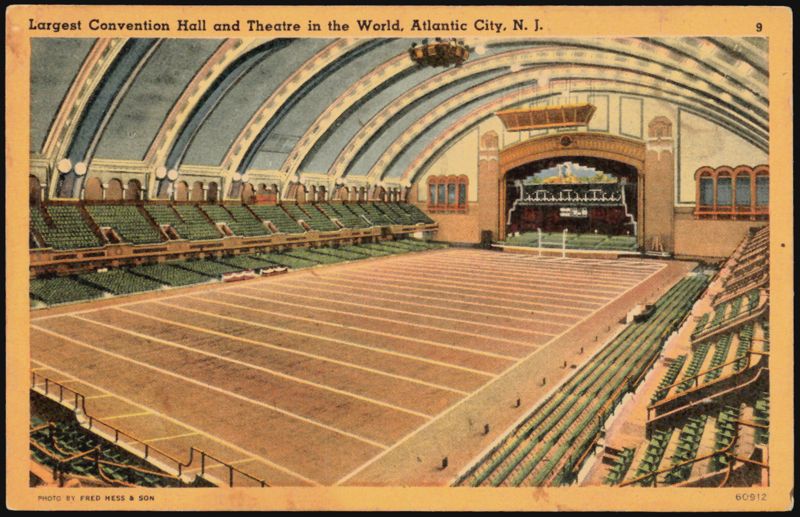 Largest Convention Hall and Theatre in the World, Atlantic City, N. J. New Jersey