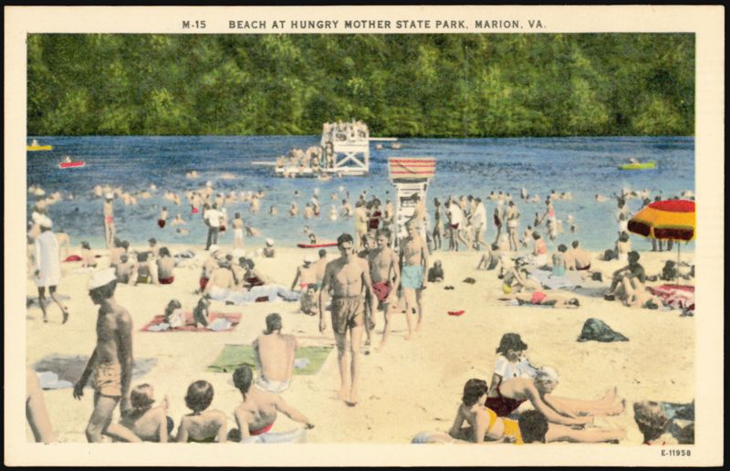 Beach at Hungry Mother State Park, Marion, VA Virginia