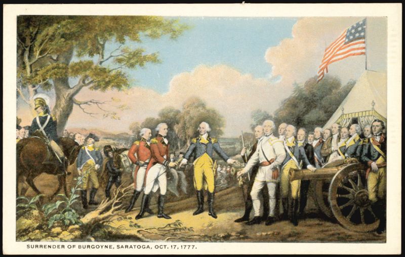 Surrender of Burgoyne, Saratoga, Oct. 17, 1777 John Trumbull