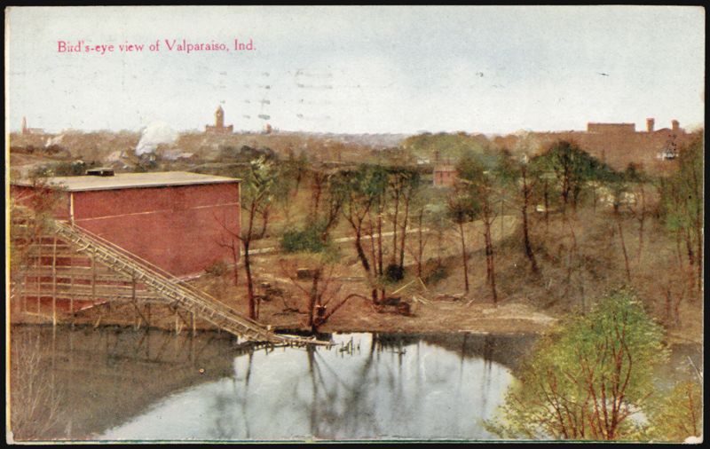 Bird's-eye view of Valparaiso, Ind. Indiana
