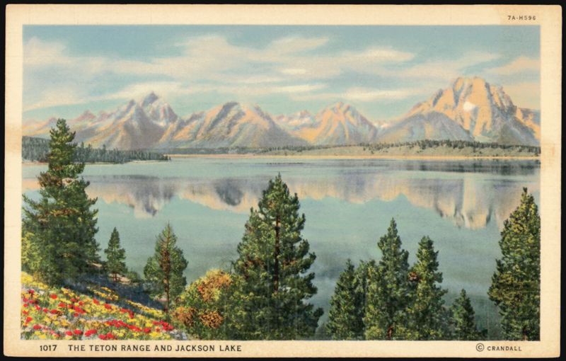 Teton Range and Jackson Lake Grand Teton National Park