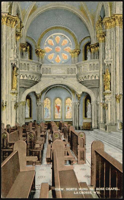 North Wing, St. Rose Chapel Interior La Crosse Wisconsin