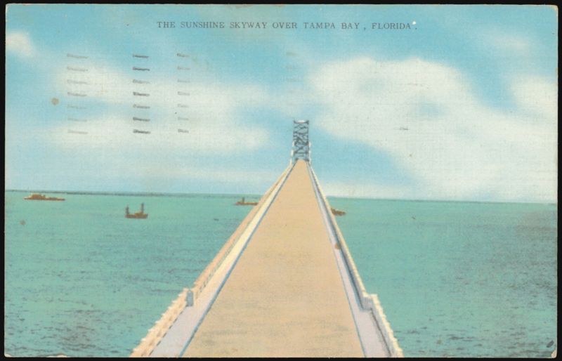 Sunshine Skyway Over Tampa Bay Florida