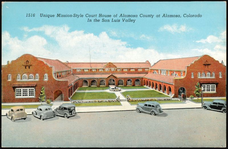 Unique Mission-Style Court House, Alamosa County Colorado