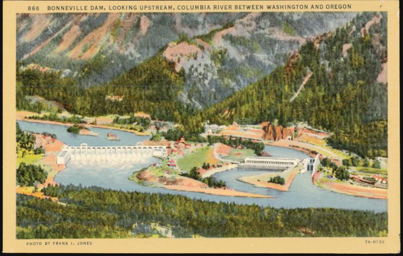 Bonneville Dam, Columbia River, Washington & Oregon