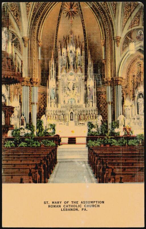 St. Mary of the Assumption Roman Catholic Church Interior Lebanon Pennsylvania