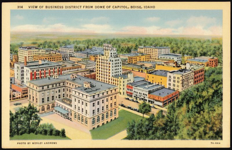 Business District from Capitol Dome Boise Idaho Wesley Andrews