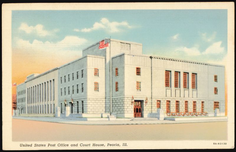 United States Post Office and Court House, Peoria, IL Illinois