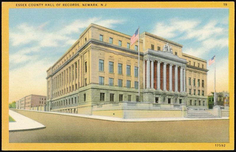 Essex County Hall of Records Newark New Jersey