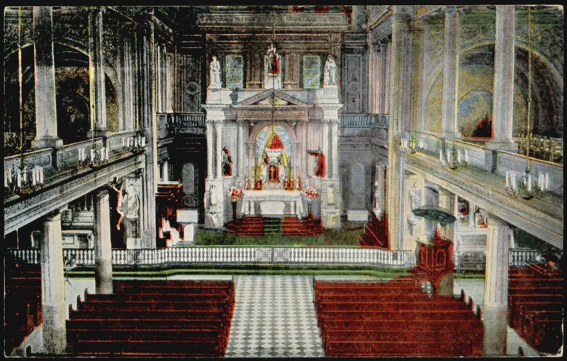 Interior of St. Louis Cathedral, New Orleans Louisiana