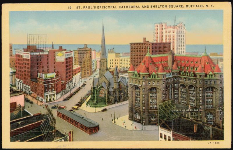 St. Paul's Episcopal Cathedral and Shelton Square, Buffalo, N. Y. New York