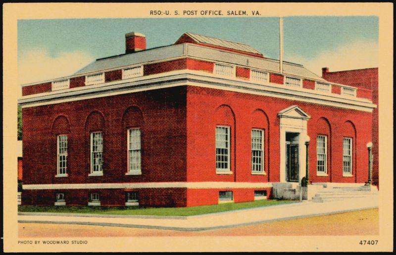 U. S. Post Office Salem Virginia Woodward Studio