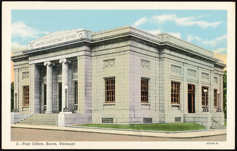 United States Post Office Building, Barre Vermont