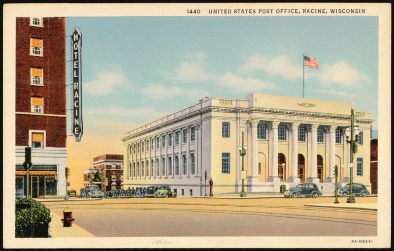 US Post Office & Hotel Racine, Racine, Wisconsin