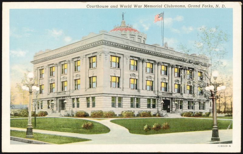 Courthouse and World War Memorial Clubrooms Grand Forks North Dakota