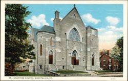 St. Augustine Church, Montpelier, VT Postcard