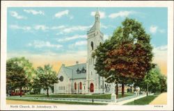 North Church, St. Johnsbury, VT Postcard