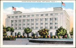 United States Court House, Fort Worth, Texas Postcard