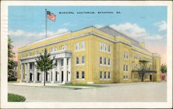 Municipal Auditorium, Savannah, GA Postcard