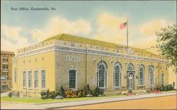 Post Office, Coatesville, PA Postcard