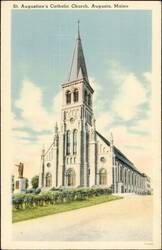 St. Augustine's Catholic Church, Augusta, Maine Postcard