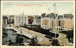 Causeway, Belmont Building and Empress Hotel Postcard