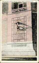 Sun Dial on the Singing Tower, Lake Wales, Florida Postcard