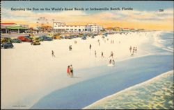 Enjoying the Sun on the World's finest Beach Postcard