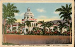 King's Tropical Inn, Los Angeles, California Postcard