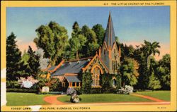 Little Church of the Flowers, Forest Lawn Memorial Park Postcard
