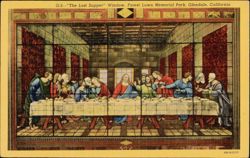 'The Last Supper' Window, Forest Lawn Memorial Park Postcard