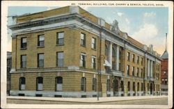 Terminal Building, Cor. Cherry & Seneca Postcard