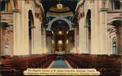 Majestic Interior of St. James Cathedral, Montreal Postcard