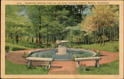 Dogwood Festival Time on King College Campus, Bristol, TN Postcard