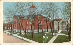 Court House Park and Court House, Frederick Postcard
