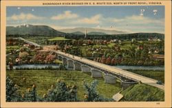 Shenandoah River Bridges, US Route 522, North of Front Royal Postcard