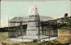 Boundary Monument U.S. and Mexico, Tijuana Postcard