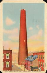 Shot Tower, Fayette and Front Streets Postcard